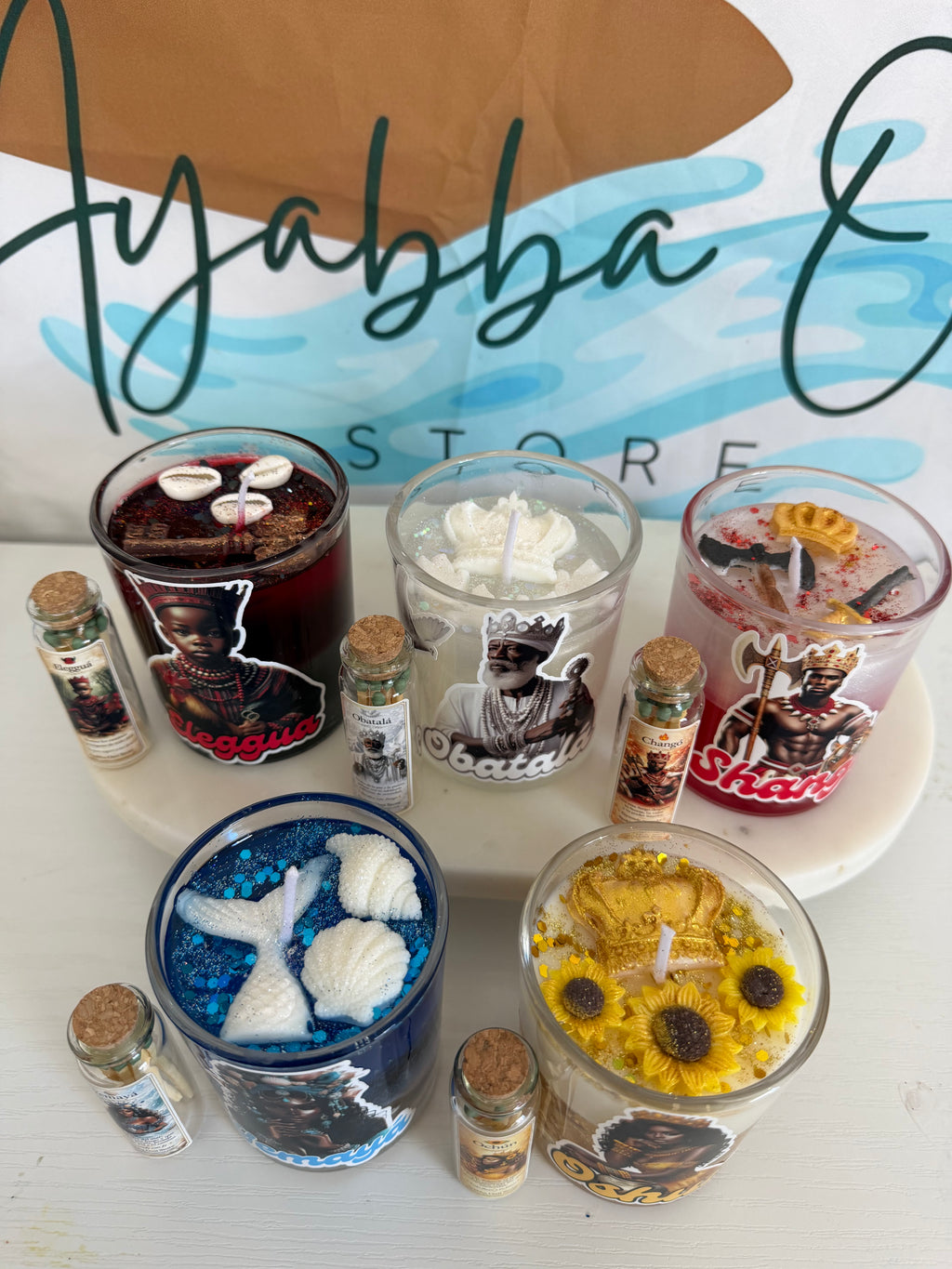 Set 5 velas - Colección Orishas ✨