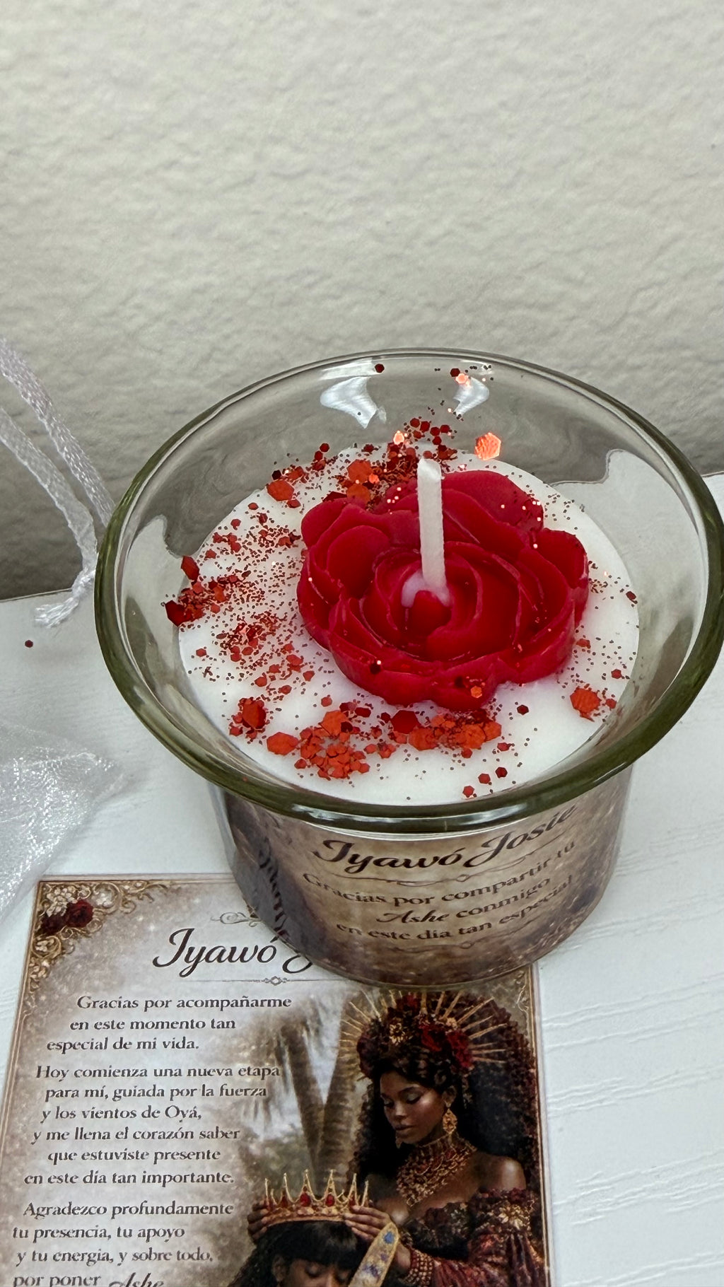 Velas de recordatorio Oyá