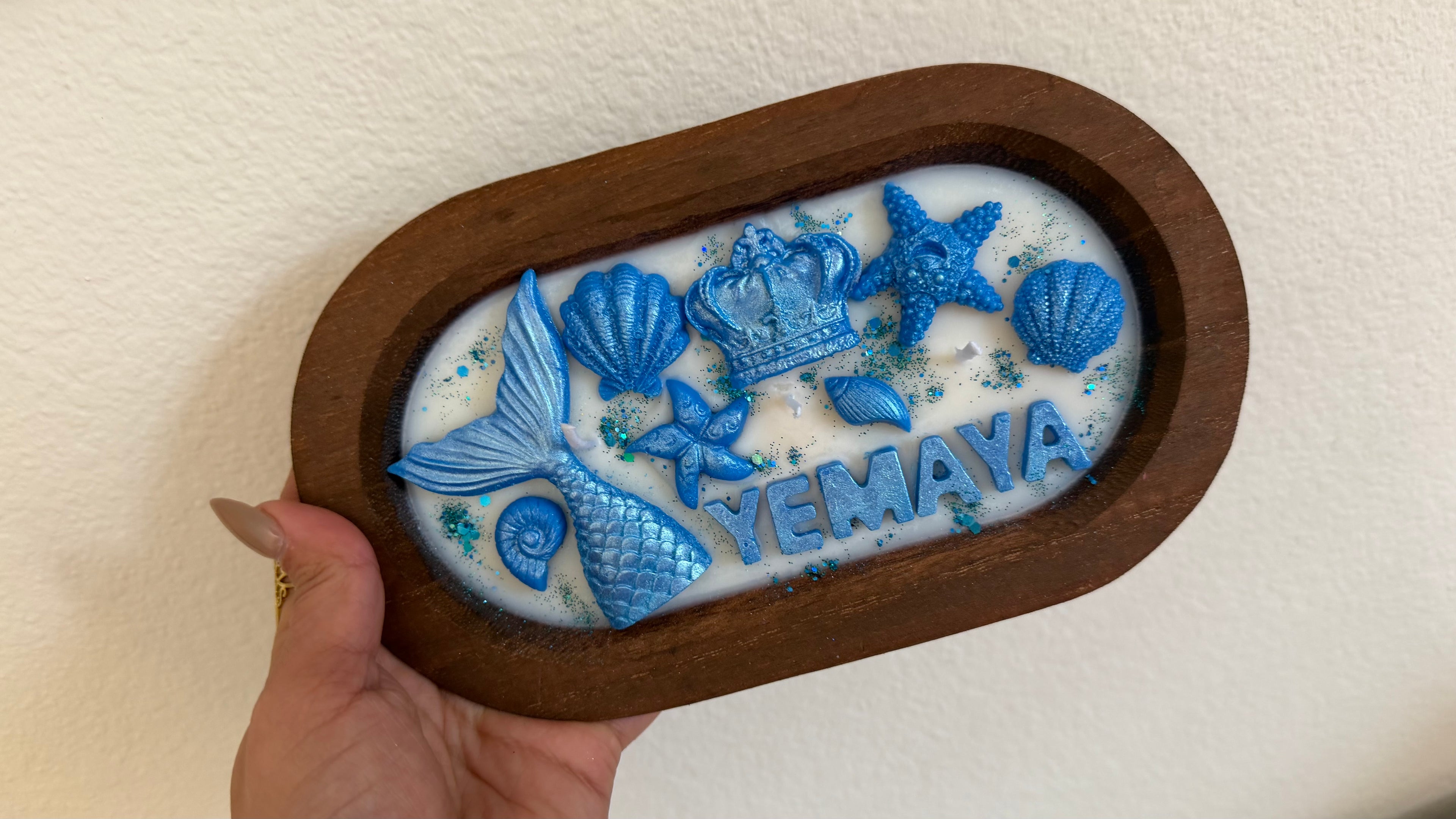 Velas de cuenco madera