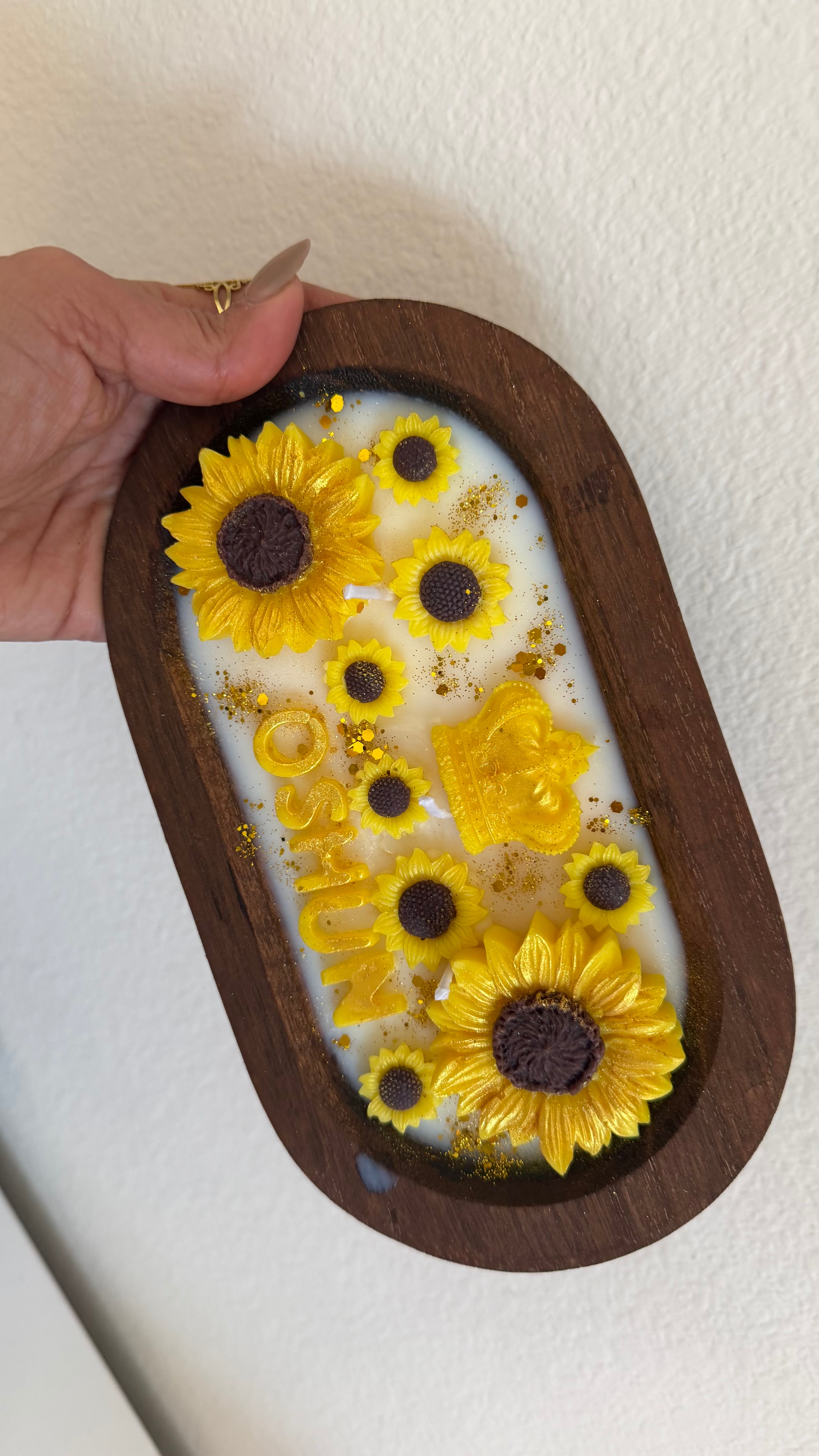 Velas de cuenco madera