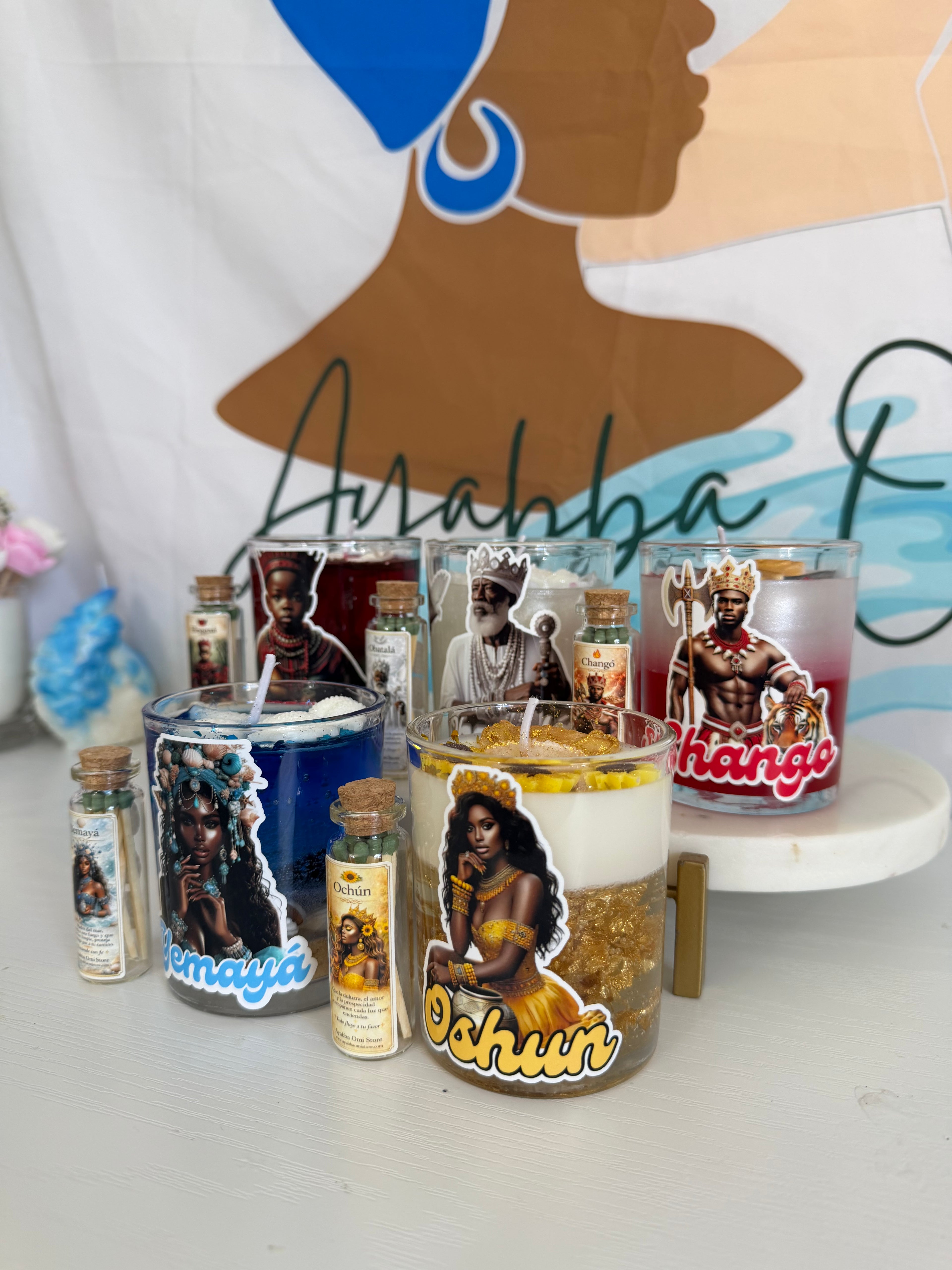 Set 5 velas - Colección Orishas ✨