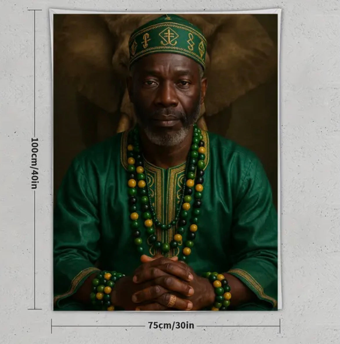 Combo Tapiz y 2 velas de Orula