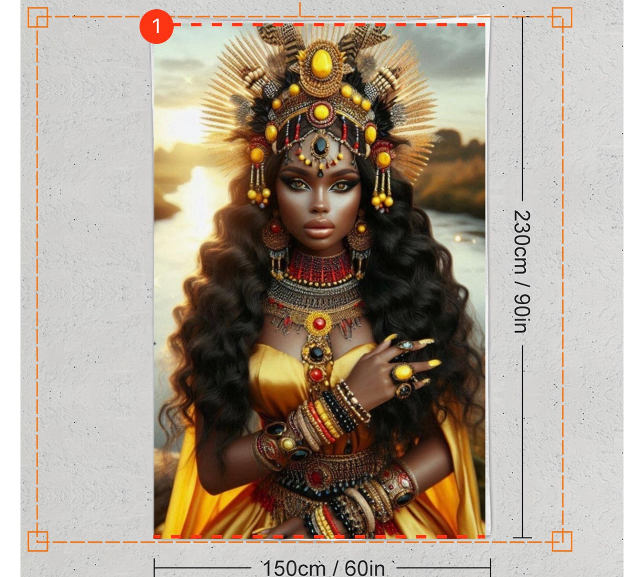 Tapiz de Oshun Ibu Kole
