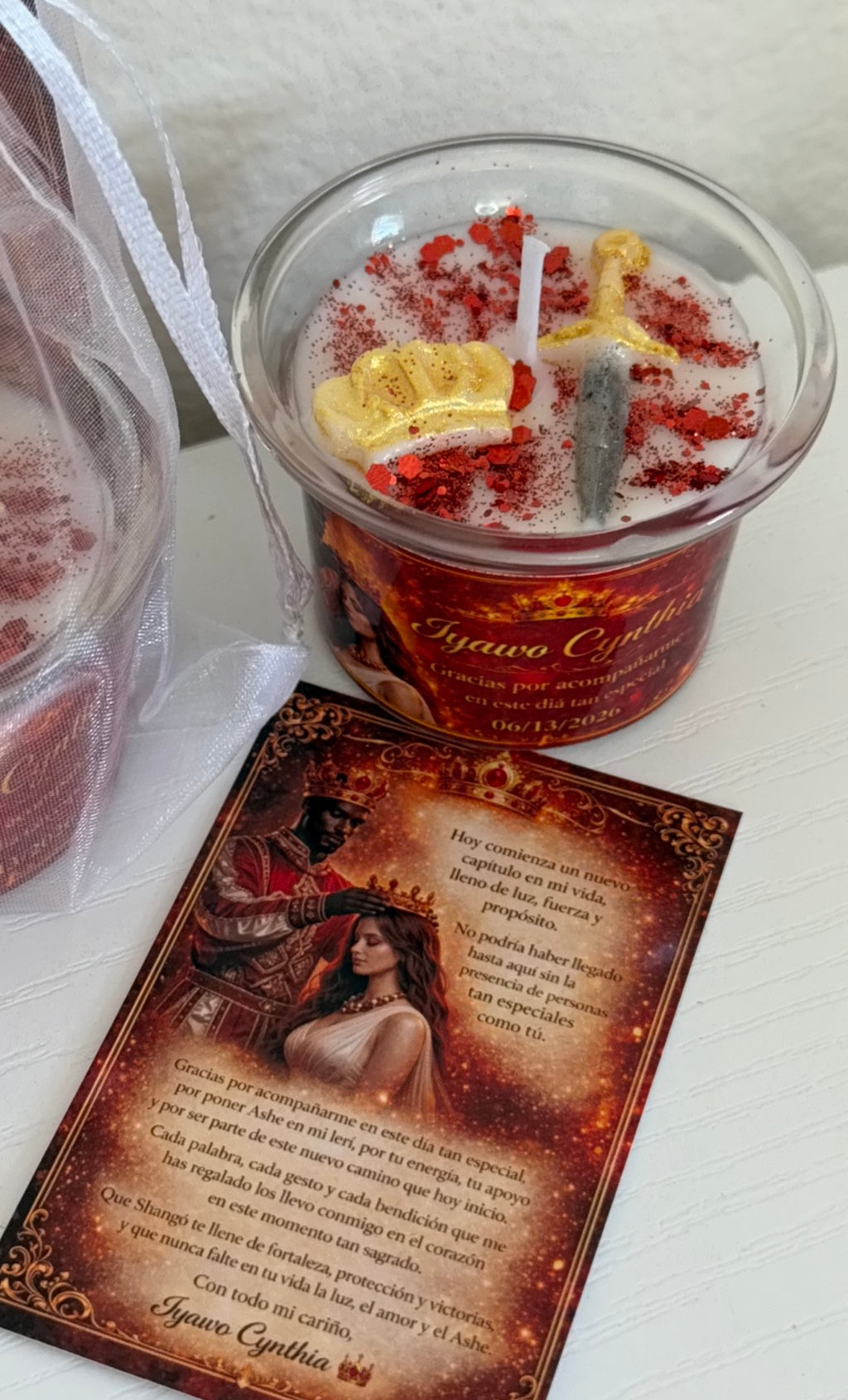 Velas de Recordatorio Shango