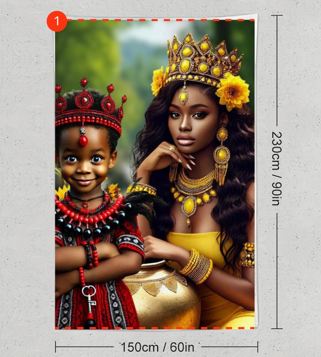 Tapiz de Oshun & Eleggua