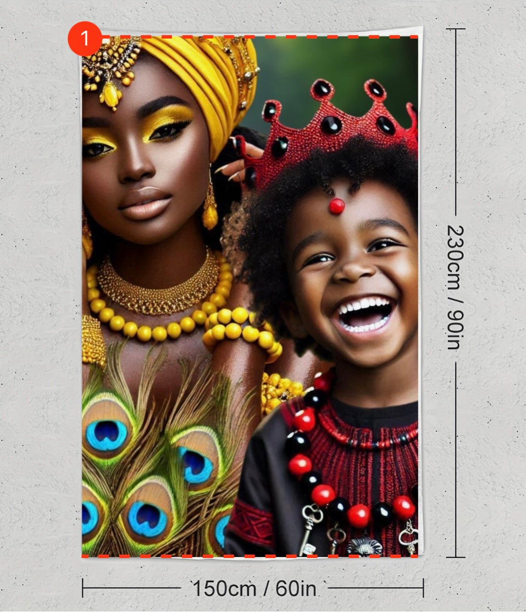 Tapiz de Oshun & Eleggua