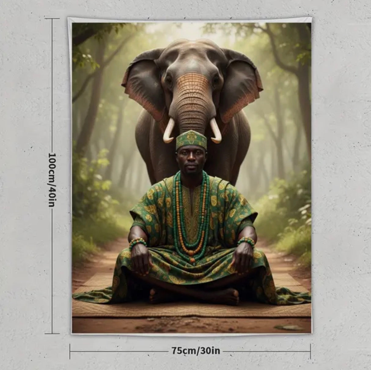 Combo Tapiz y 2 velas de Orula