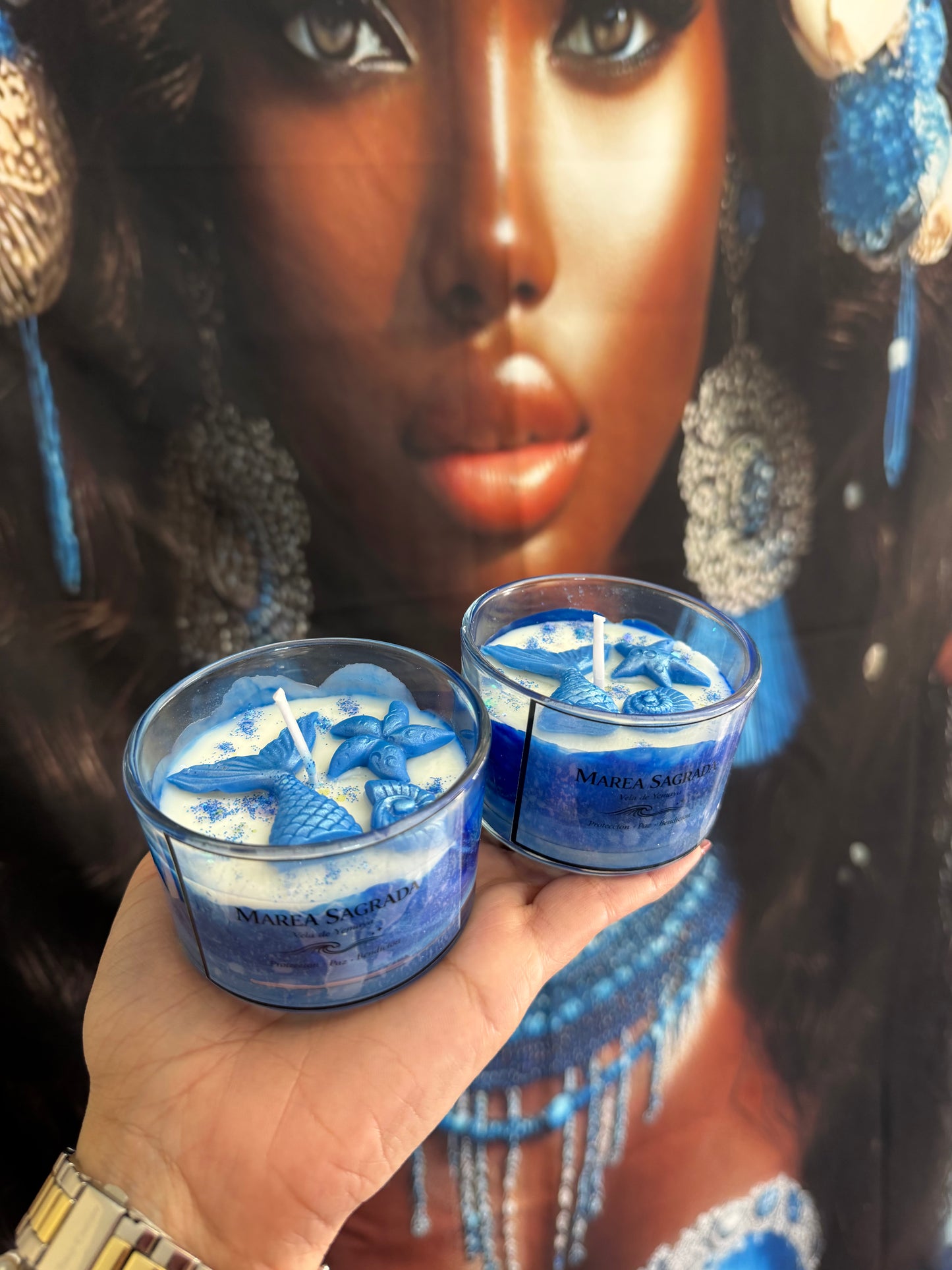 Velas Marea Sagrada para Yemayá