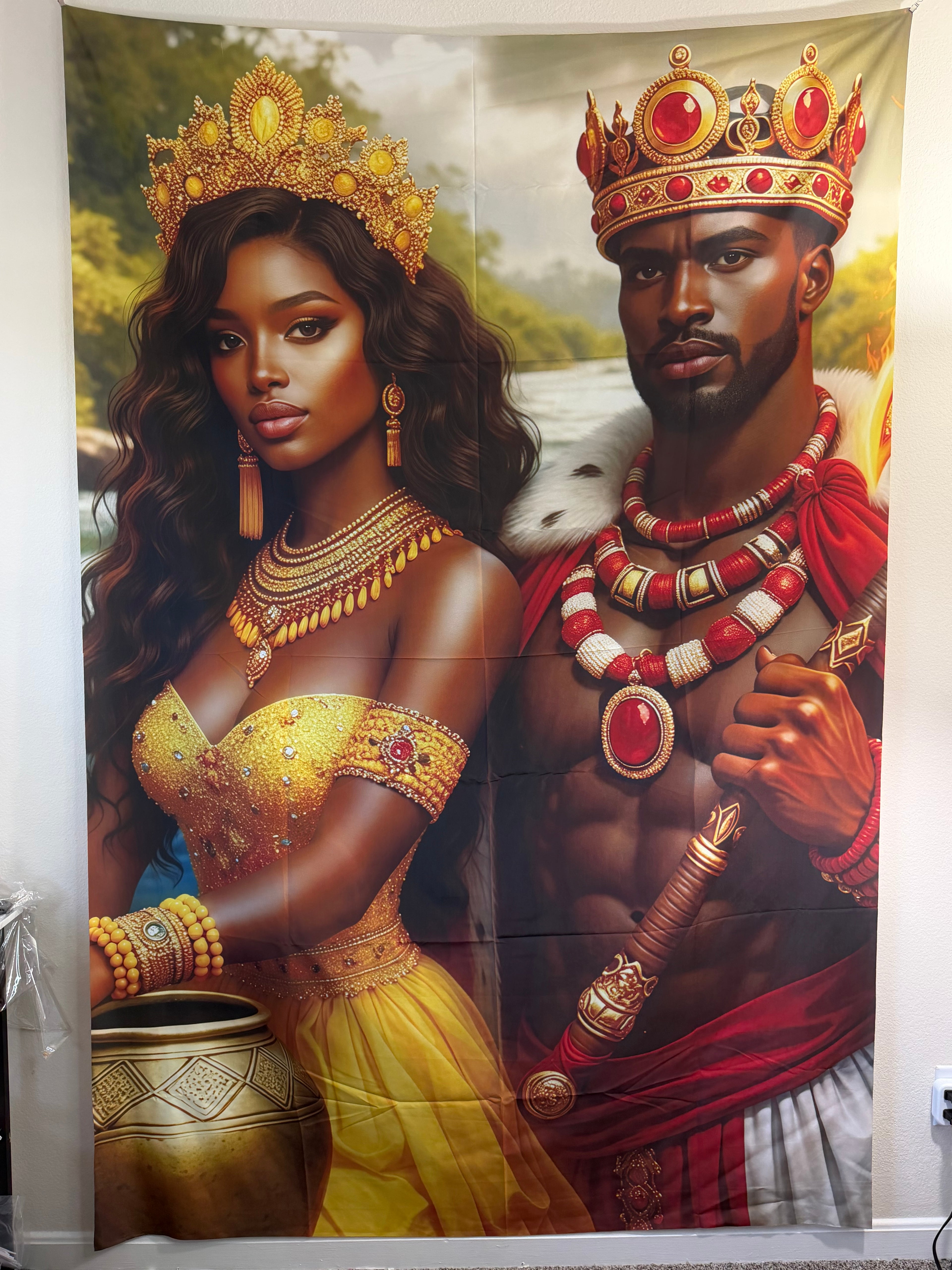 Tapiz Oshun y Shango